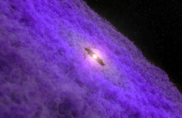 Снимок Темной массы в космосе