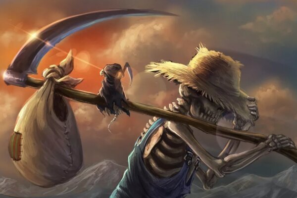 Жнец после сбора урожая в мифологии