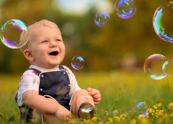 мыльные пузыри с радужной окраской