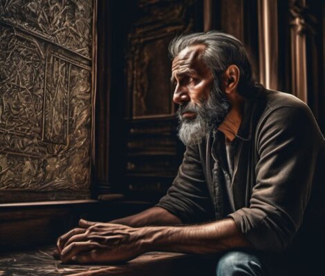 Мнительный мужчина думает о себе