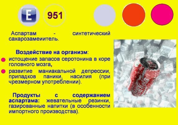 Влияние аспартама на организм