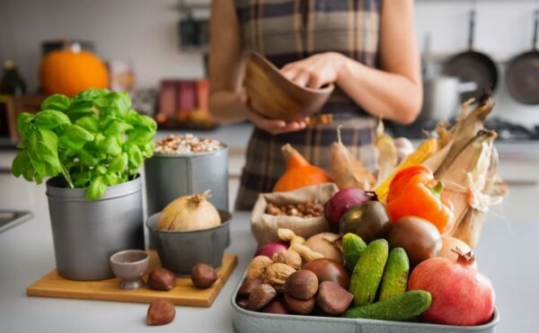 Обычная еда для человека