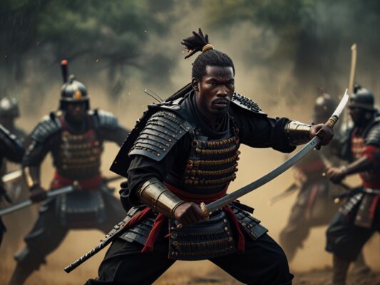 Чернокожий самурай - битва за Японию
