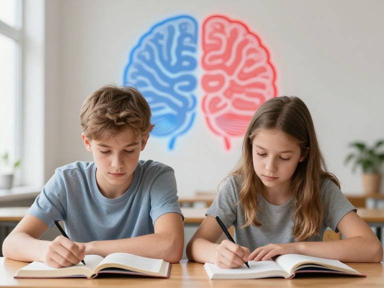 Полушария мозга и интеллект подростков
