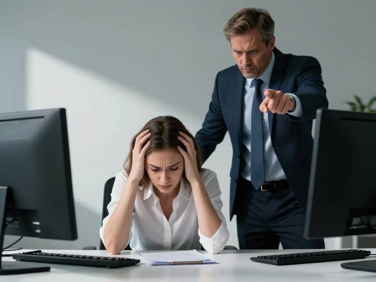 Токсичный начальник давит на сотрудницу