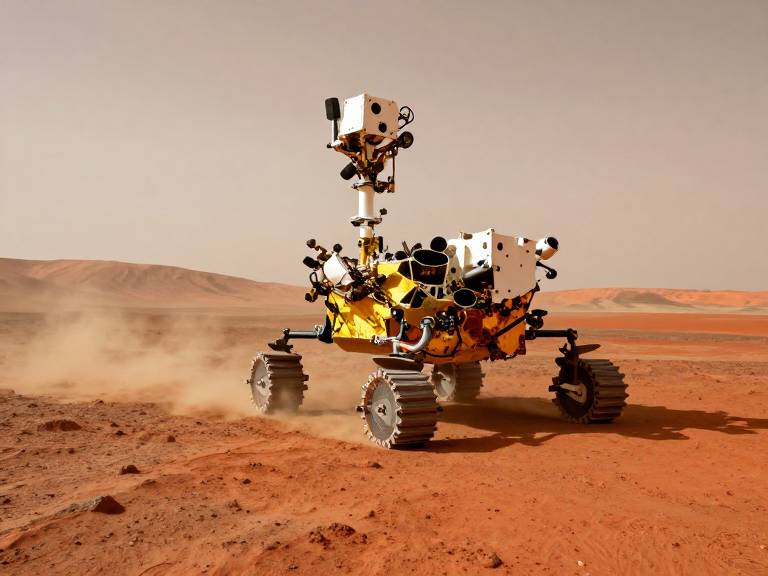 Марсоход ExoMars на поверхности Марса